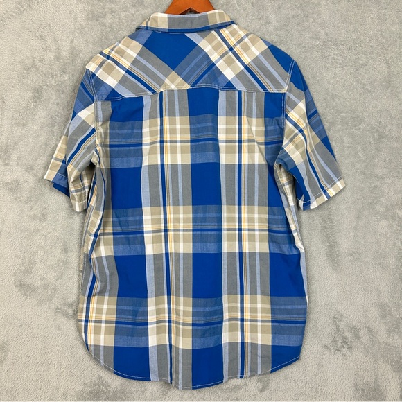 Basic Code Men’s Button Down Short Sleeve Shirt Size Large - Picture 7 of 7